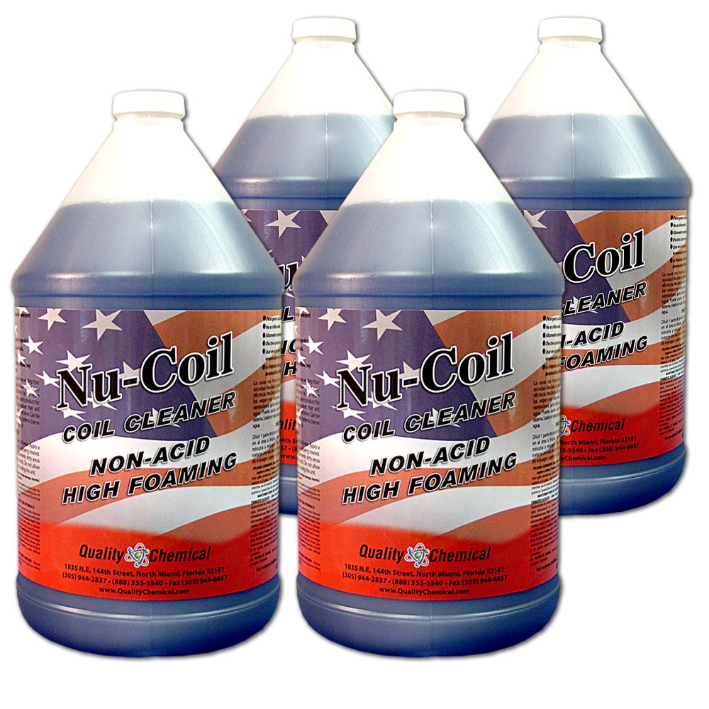  Quality Chemical Nu-Coil Professional Grade Concentrated/Air  Conditioner Alkaline Condenser Coil Cleaner for AC Unit/AC Coil Cleaner 2  Gallon (256 oz) : Industrial & Scientific