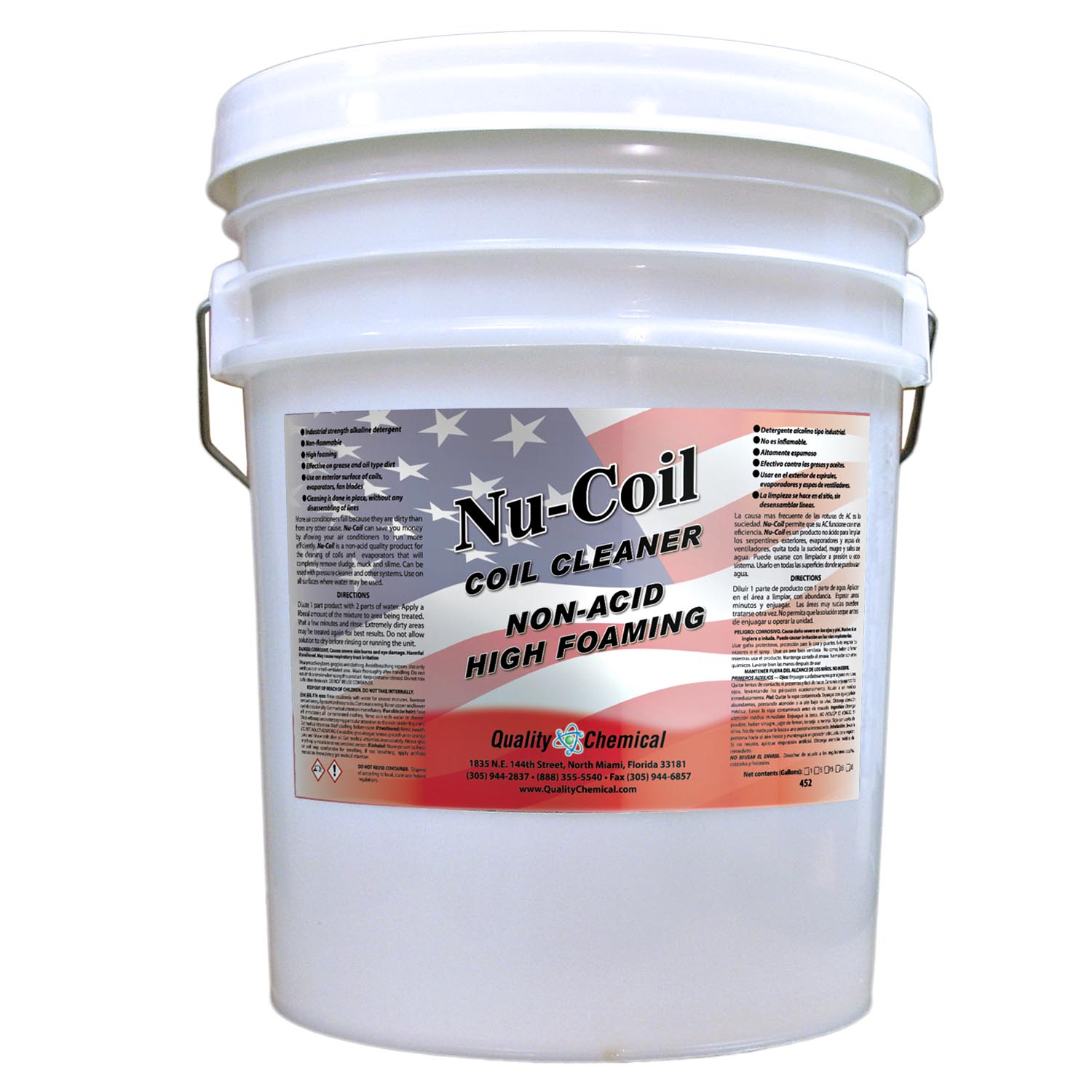 Essential Values Coil Cleaner for AC Unit (Gallon) | AC Coil Cleaner That Is Non Foam Formula for Condenser Coils - Heavy Duty Professional Grade & Compatible with Com